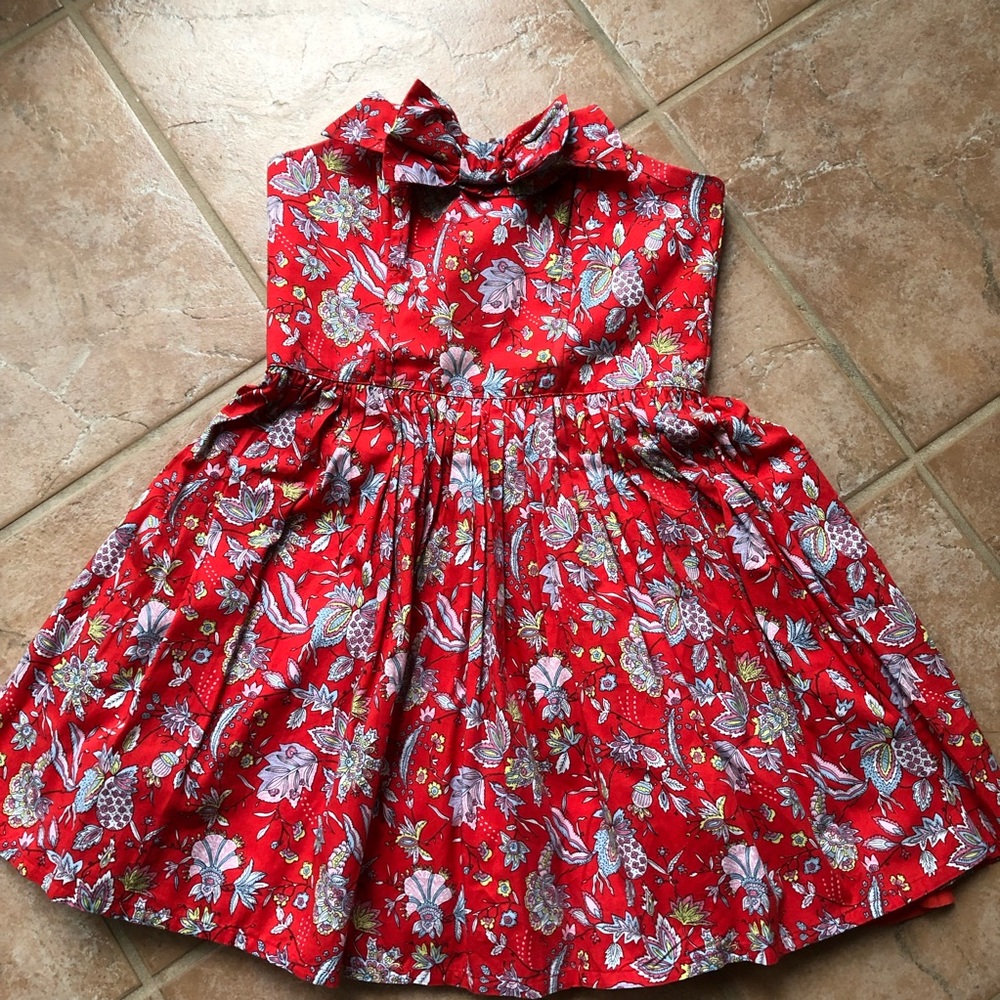 Retro corset fun strapless mini dress